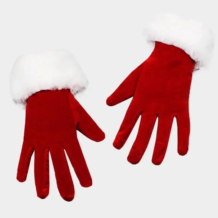 Santa%20Claus%20Gloves%20White%20Fur%20Fancy%20Dress%20Party%20Short%20Red%20Santa%20Full%20Finger%20Gloves%20Christmas%20Festive%20Costume%20Accessories%20Mittens%20-%20Image%206
