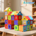 140-25PCS Large Scale House Building Blocks Simulation Window Design Construction Set Kindergarten Toys For Boys And Girls . 