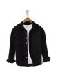 High quality Black simple casual shirt - Not inner white t shirt - Formal shirt - Partywear shirt - full sleeves and easy to wear - soft and pure cotton fabric - black shirt for boys and men. 