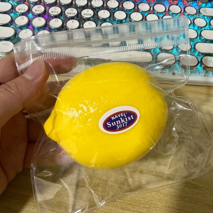 Stress Relief Toy Squishy Lemon Ball Slow Rebound Decompression Fidget Toy Anxiety Relief Desk Toy 