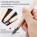 12-Piece Handmade Wood Carving Chisel Set - Woodworking Gouges & Knife Kit for Basic Cutting &Detailed Sculpting,DIY Craft Tools. 