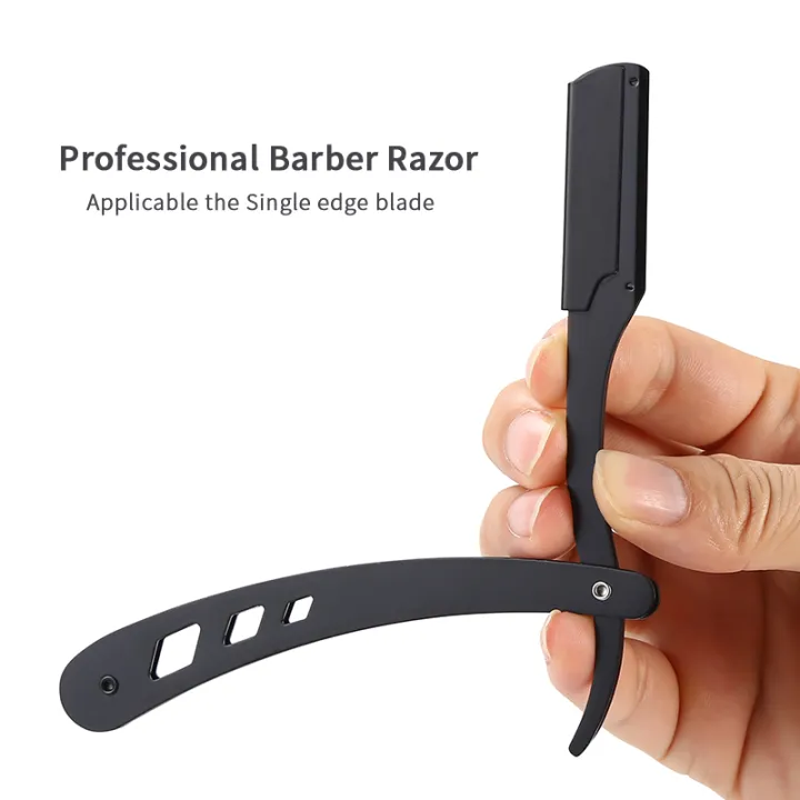 New%20Professional%20Hairdresser%20Shaver%20Men's%20Barber%20Razor%20Haircut%20Tools%20Metal%20Stainless%20Steel%20Universal%20Single-edged%20Blade%20-%20Image%205