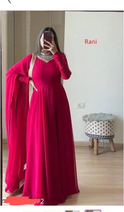 Staylist%20Women's%20Geometric%20Pattern%20Cotton%20Rayon%20Chiffon%20Dupatta%20Set%20with%20Embroidered%20Top%20And%20Trouser%203%20PC%20Wedding%20Wear%20-%20Image%206