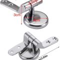 1/4set Zinc Alloy Toilet Seat Hinges Replacement Kit Lid Connectors Fittings Universal Toilet Accessories Repair Parts.