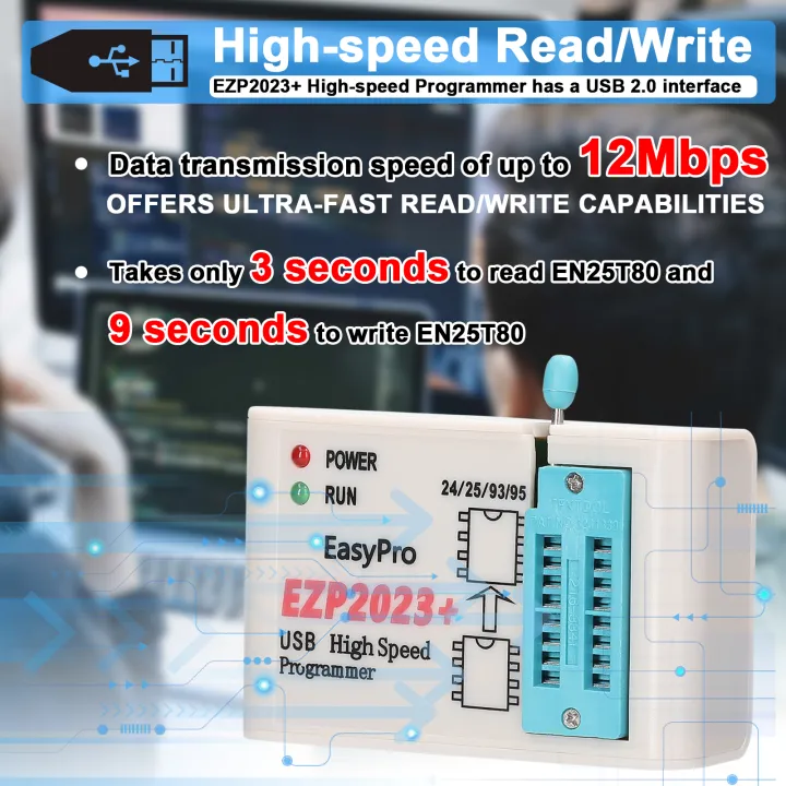 EZP2023+%20High-Speed%20USB%20SPI%20Programmer%20Support%2024/25/93/95%20EEPROM%2025%20Flash%20Bios%20Chip%20Support%20PC%20Programmer%20Firmware%20Upgrade%20-%20Image%202