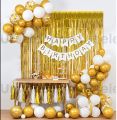 happy birthday decoration / Happy Birthday Theme Set: Includes 1 Birthday Banner, 1 Backdrop Curtain, 30 Balloons Perfect Birthday Party Accessories for Girls and Boys, Great for Home Decor and Celebrations!. 