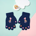Kids Knitted Gloves Cute Cartoon Animal Childlike Fun Paly Outdoor Gloves Winter Autumn School Girls Boys  Children Gloves. 