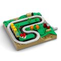 MOC Building Blocks Hand-Cranked Train Track Building Blocks Model Train Building Blocks Assembled Boys and Girls Toys Ornaments. 