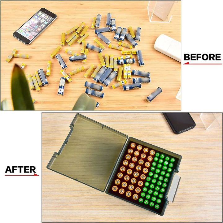 Storage%20Organizer%20Box%20for%2054/72%20AA%20AAA%20Batteries,%20Battery%20Holder%20Case,%20Home%20Drawer%20Garage%20Container%EF%BC%88Case%20Only%EF%BC%89%20-%20Image%203