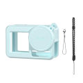 Silicone Protective Cover for Action 5 Pro/Action 4/3 Camera Accessories Full Protector Case with Lanyard Scratch-proof Cap.
