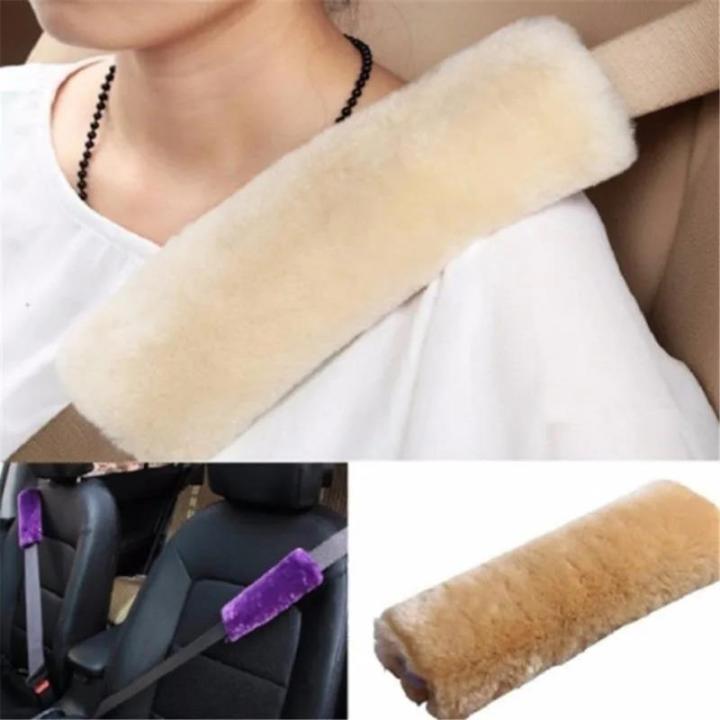 New%202%20Pcs%20Car%20Seatbelt%20Shoulder%20Pad%20Comfortable%20Driving%20Seat%20Belt%20Vehicle%20Soft%20Plush%20Auto%20Strap%20Harness%20Cover%20Decoration%20-%20Image%205