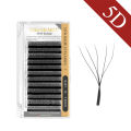 NAGARAKU Automatic Flowering W Shape  Bloom 3D 4D 5D 6D Premade Fans Eyelash  Natural Soft Light Full Dense. 