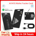 AIYATO Wallet Tracker Card Wireless Charging Location GPS Smart Tag Airtag Work with Apple Find My APP Air Tags for IOS. 