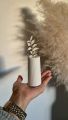 Ribbed vase small size(plantable +artificial flower decorative)size 10*5.5 cm.