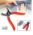 Tich Button Machine with 50 sets of 9.5mm Metal Snaps Buttons Metal Buttons For Kids clothes, Plier tool for shoes, bibs, Press Studs Kit, Sewing Tool in pakistan. 