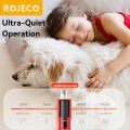 ROJECO Pet Electric Nail Grinder Rechargeable Dog Paw Grooming Nail Clipper LED Light 7 Speeds Adjustable Cat Claw Nail Grinder. 
