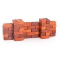 50pcs Mini Red Brick 1:16 Acacia Grove DIY Fake Bricks Model for Fairy Garden Building & Party Toys.