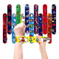 12/36Pcs Spiderman Braclet Party Favor Kids Spidey Birthday Party Supplies The Avenger Slap Bracelets Classroom Toys Wrist Bands. 