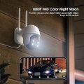 ieGeek ie20 360° Security Camera Outdoor with Color Night Vision, Auto Tracking CCTV Camera Systems,Pan Tilt,1080P WiFi Wireless PTZ Home Wired Camera,Motion Detection,Voice Intercom,Phone/PC Remote Access. 