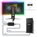 Smart Ambient Led PC Backlight  Gaming Computer Monitor 5V WS2812b  RGBIC  Sync Screen Color USB Led Light Strip For Windows. 