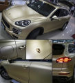 Premium Matte Champagne Gold Metallic Vinyl Wrap Film Roll Self Adhesive Decal Sticker Vehicle Car Wrapping Foil. 