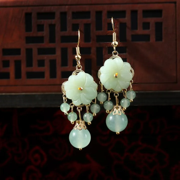 New%20Fashion%20Green%20Jade%20Marrow%20Flowers%20Tassel%20Drop%20Earrings%20for%20Women%20Ethnic%20Style%20Stud%20Earring%20Pretty%20Jewelry%20Gifts%20-%20Image%207
