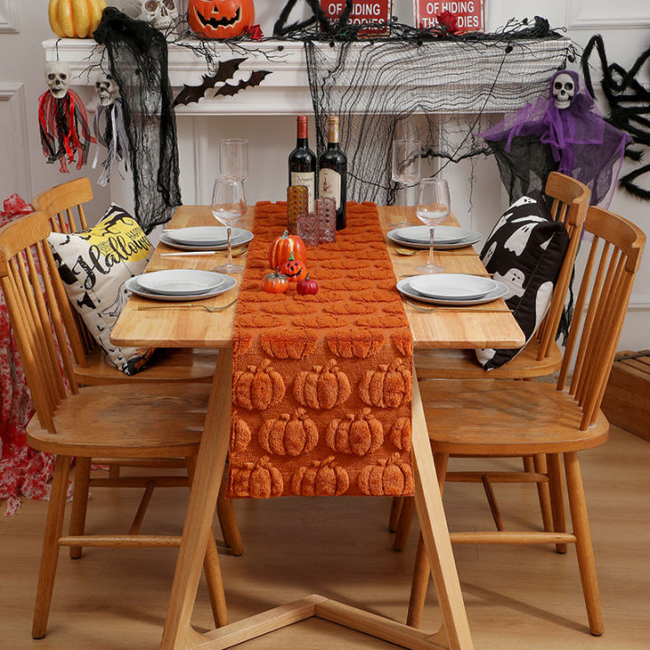 Halloween%20Rust%20Table%20Runner%20Fall%20Pumpkin%20Ghost%20Party%20Dining%20Decorations%20Thanksgiving%20Dining%20Table%20Harvest%20Decor%20-%20Image%202