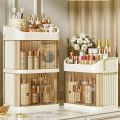 Makeup Storage Box Large Capacity Dressing Table Storage Rack Dust-proof Cosmetic Organizer Cosmetics Containe Drawer Organizer. 