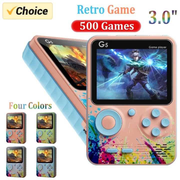 thumbnail image 2 of Handheld Game Console Retro Game With 500 Classic Games - Want It All 2 of 10