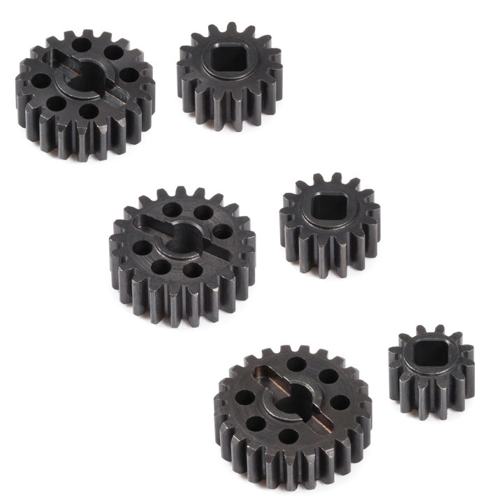 Hardened Steel Portal Overdrive Gear Set 15/20T 14/21T 12/23T for Axial 1/10 Capra SCX10 III AR45 Portal Axle