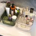 Makeup Organizer Acrylic Box Stackable Transparent Cosmetic Storage Basket for Desk Green Drawer Skin Care Holder Reusable Plastic Facial Mask Rack Durable Sorting Bin Sundries Container Desktop Beauty Display Case Without Lid. 