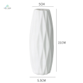 Nordic style white plastic vase non-crack flower vase for home decoration desk vase photo props ABS plastic corner decoration simulation vase. 