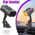 12V Winter Car Heater with Defrost And Defogger With Adjustable Suction Cup Mount Perfect For Cold Weather Driving And Travel.