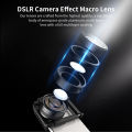 APEXEL 10-20X Zoom Macro Lens  HD Micro Phone Camera Lenses Support Eye Macro Photography for iPhone  all Smartphones. 