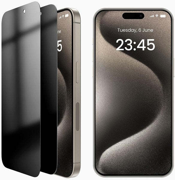 Iphone 15 Pro max Privacy Glass Protector, Anti Spy Protector For Iphone 15 Pro max, Iphone 15 pro, Iphone 15