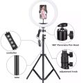 12 Inch LED Ring Light with Adjustable Stand & Phone Holder for Live Streaming, Video Recording, Photography, and Makeup Tutorials.