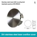 Stainless Steel Basin Sink Hole Overflow Cover Ring Insert Replacement Hole Hollow Round Drain Caps Plug Bathroom Basin Accessor. 