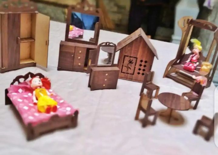 Wooden toys set and Bed set for kids All in One Complete Set for kids Wooden toys for kids Gift