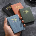 A7 specification 2026 English planner book, mini portable pocket daily schedule book, 64 sheets 128 page thin weekly calendar.