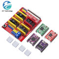 CNC Shield V3 Engraving Machine / 3D Printer / + 4pcs A4988 DRV8825 AT2100 Stepper Motor Driver Expansion Board for Arduino UNO. 