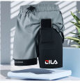 Men’s Double Layer Athletic Shorts Quick Dry Swim Trunks with Inner Liner Drawstring Breathable Sports Beach Running Pants.