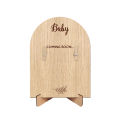 Pregnancy Announcement Sign Baby First One Picture Photo Frame Youngsters Coming Soon Wooden Photo Frame with Photo Holder. 