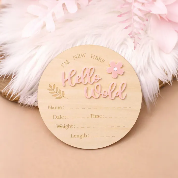 Ylsteed%20Newborn%20Photo%20Prop%20Wooden%20Hello%20World%20Rabbit%20Flower%20Newborn%20Wooden%20Hanging%20prop%20Cute%20Birth%20Board%20Baby%20Announcement-HD%20-%20Image%205