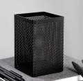 Pen Holder Round or Square Mesh steel body Black 1 pcs. 