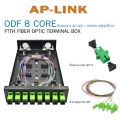 Ap-Link Fiber Optic Terminal Box 4/8 Core Sc/Upc with Pigtails - High-Quality Network Accessory. 