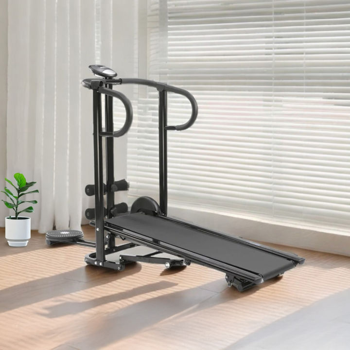 3 Way Manual Treadmill – Black