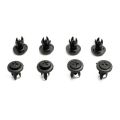 50pcs 6mm Plastic Rivets Black Rivet Fastener Mudguard Bumper Push Pin Clip For Most Car Models Interior Accessories.
