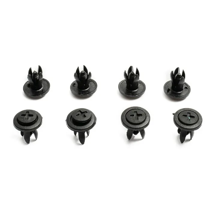 50pcs%206mm%20Plastic%20Rivets%20Black%20Rivet%20Fastener%20Mudguard%20Bumper%20Push%20Pin%20Clip%20For%20Most%20Car%20Models%20Interior%20Accessories%20-%20Image%202