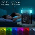 JMW Premium Portable Air Conditioner Usb Desktop Cooler Conditioning Humidifier Cooler Mini Convenient Cooling Fan 10 Table Plastic 5V-White. 