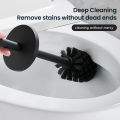 Stainless Steel Bathroom Toilet Brush Holder Accessories Black Toilet Brush Wall Mounted WC Cleaner Brush FR07.